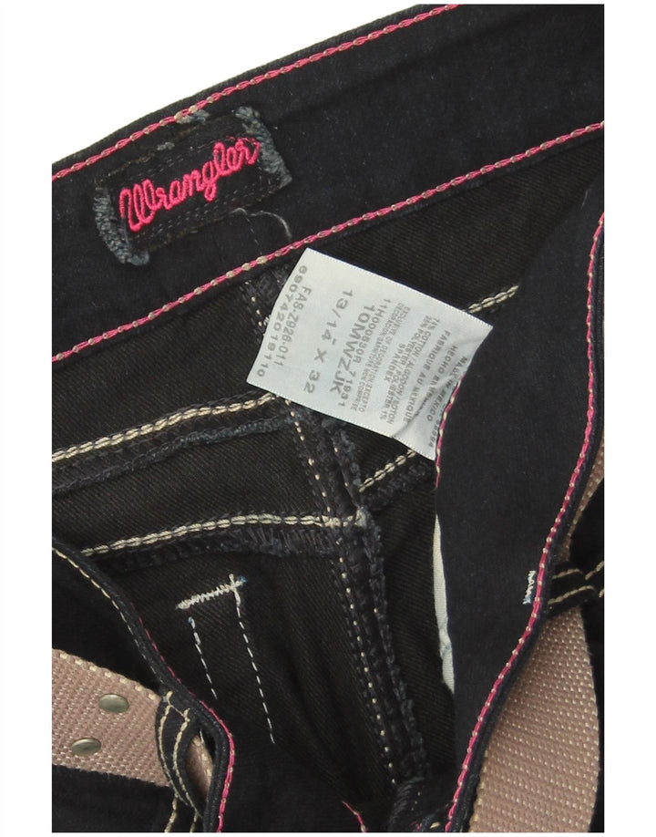 Damskie jeansy Wrangler Bootcut W32 L31 Granatowe, bawełniane