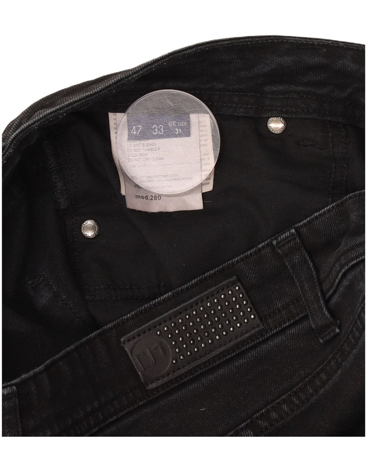 Damskie jeansy Trussardi W31 L33 Czarne bawełniane
