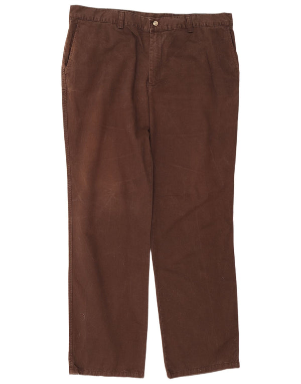 Męskie proste spodnie chino Pierre Cardin IT 52 XL W40 L33 Brązowa bawełna