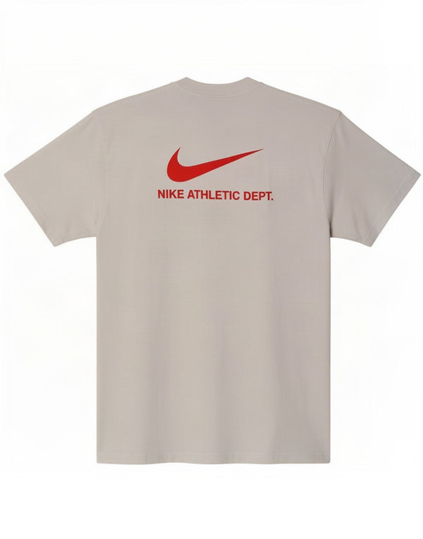 Męska koszulka z grafiką Nike, średnia, biała bawełna