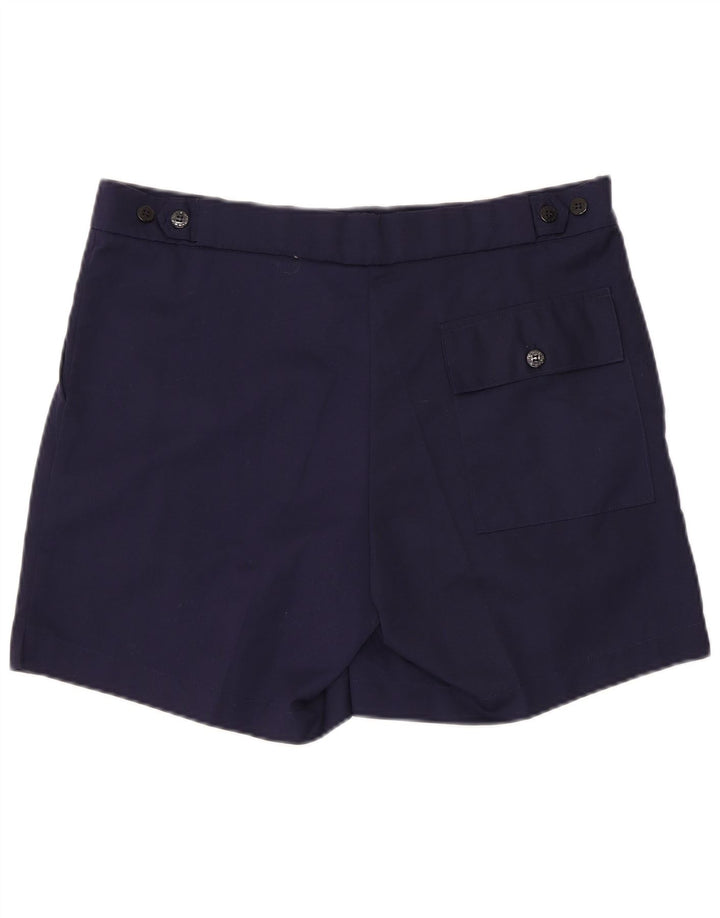 Męskie spodenki chino w stylu vintage, duże W36, granatowe, poliestrowe