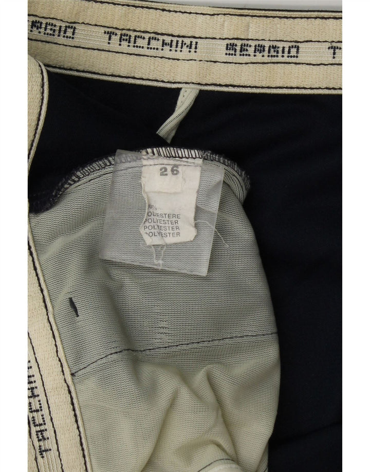 Damskie spodenki sportowe Sergio Tacchini UK 14, duże, granatowe, poliestrowe