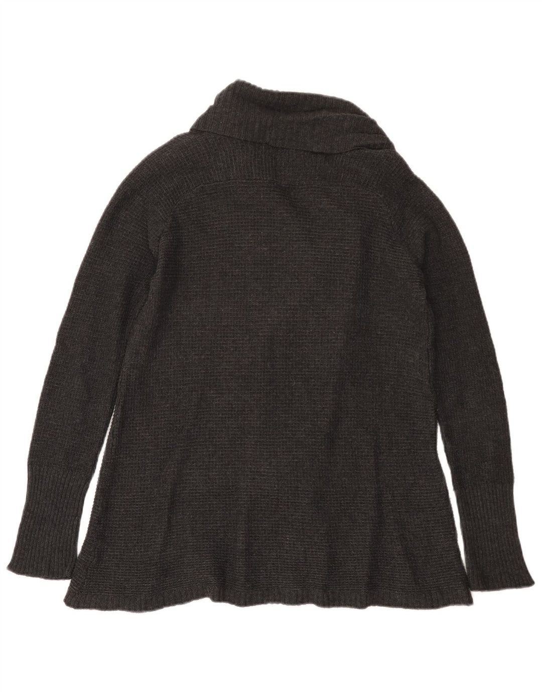 Sweter damski Zara z otwartym kardiganem UK 12, średnioszary, bawełniany