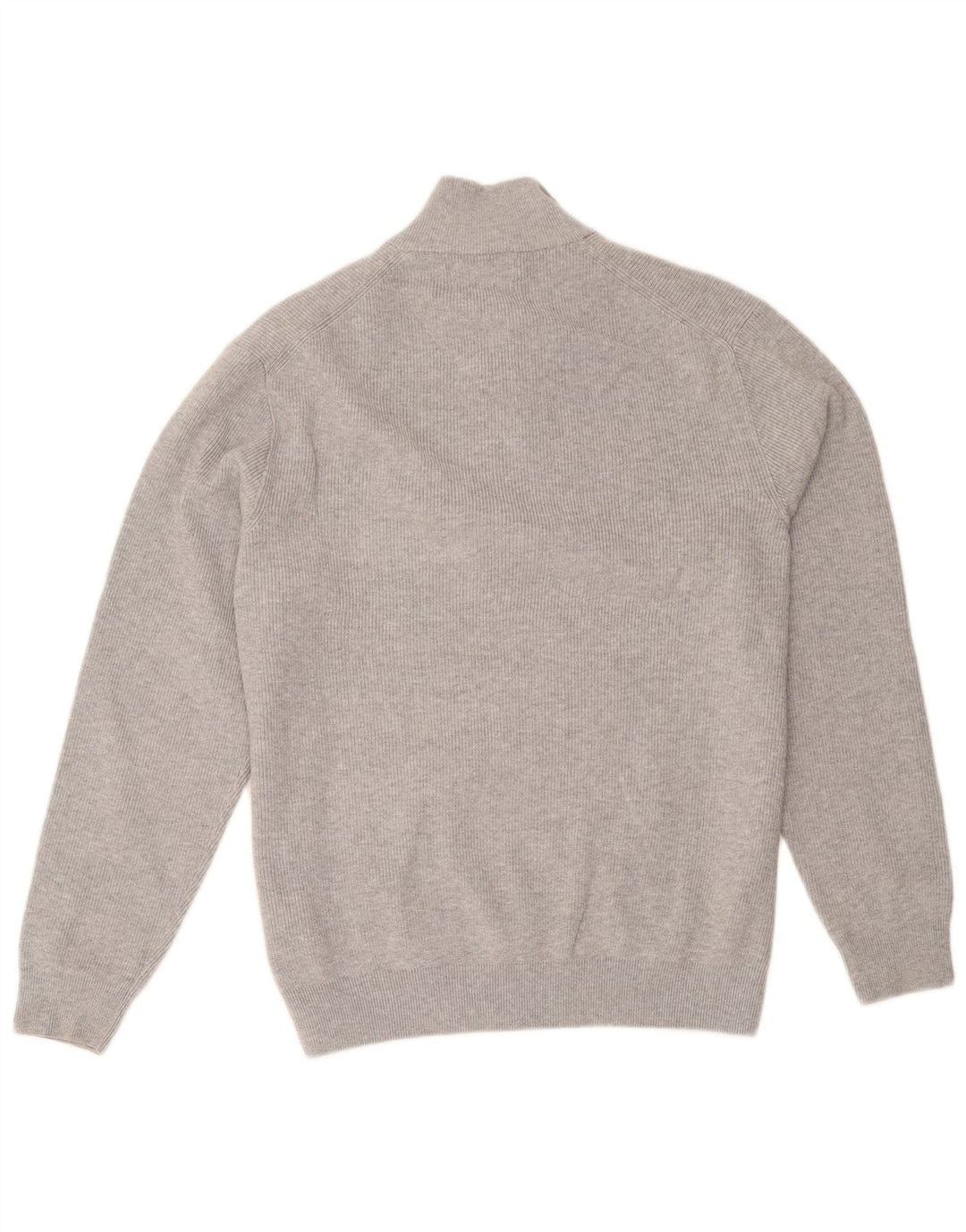 Marks & Spencer Męski sweter z zamkiem błyskawicznym XL, szary, bawełniany