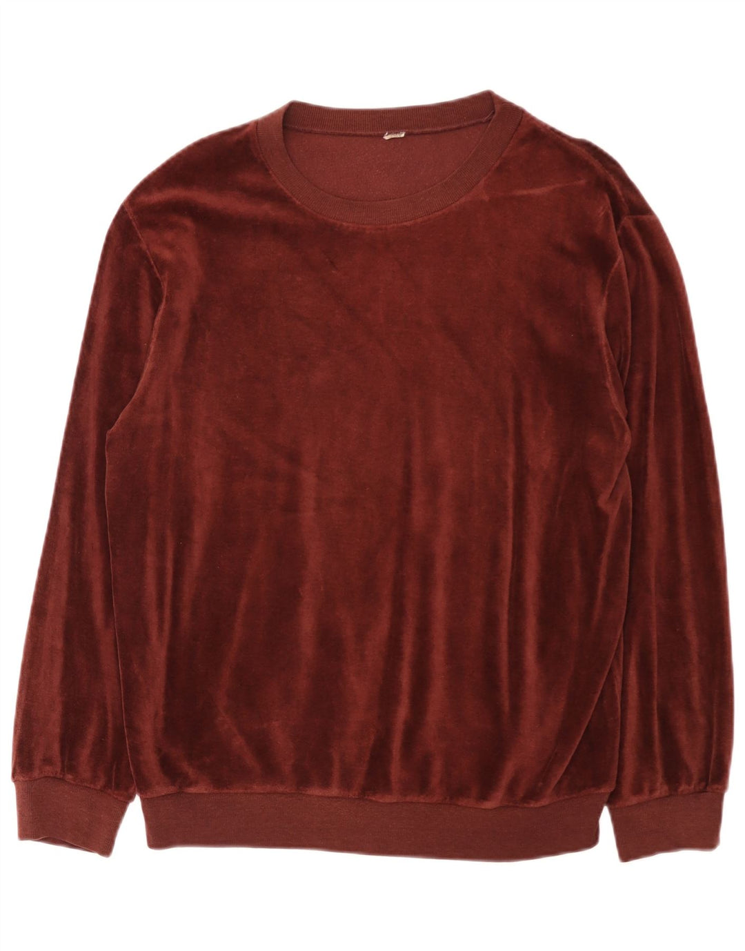 Top męski w stylu vintage z długim rękawem, średni burgund