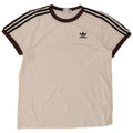 Damska koszulka oversize ADIDAS Top UK 10, mała, biała, bawełniana