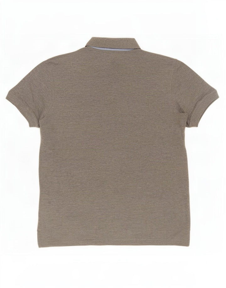 Męska koszulka polo Tommy Hilfiger, średnioszara, bawełniana
