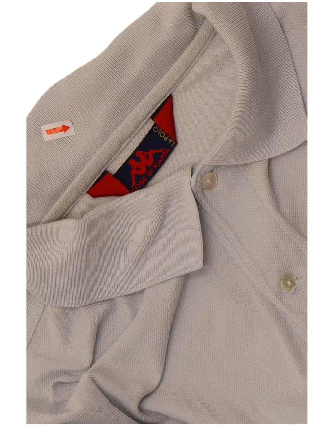 Męska koszulka polo Kappa z długim rękawem, średnia niebieska bawełna