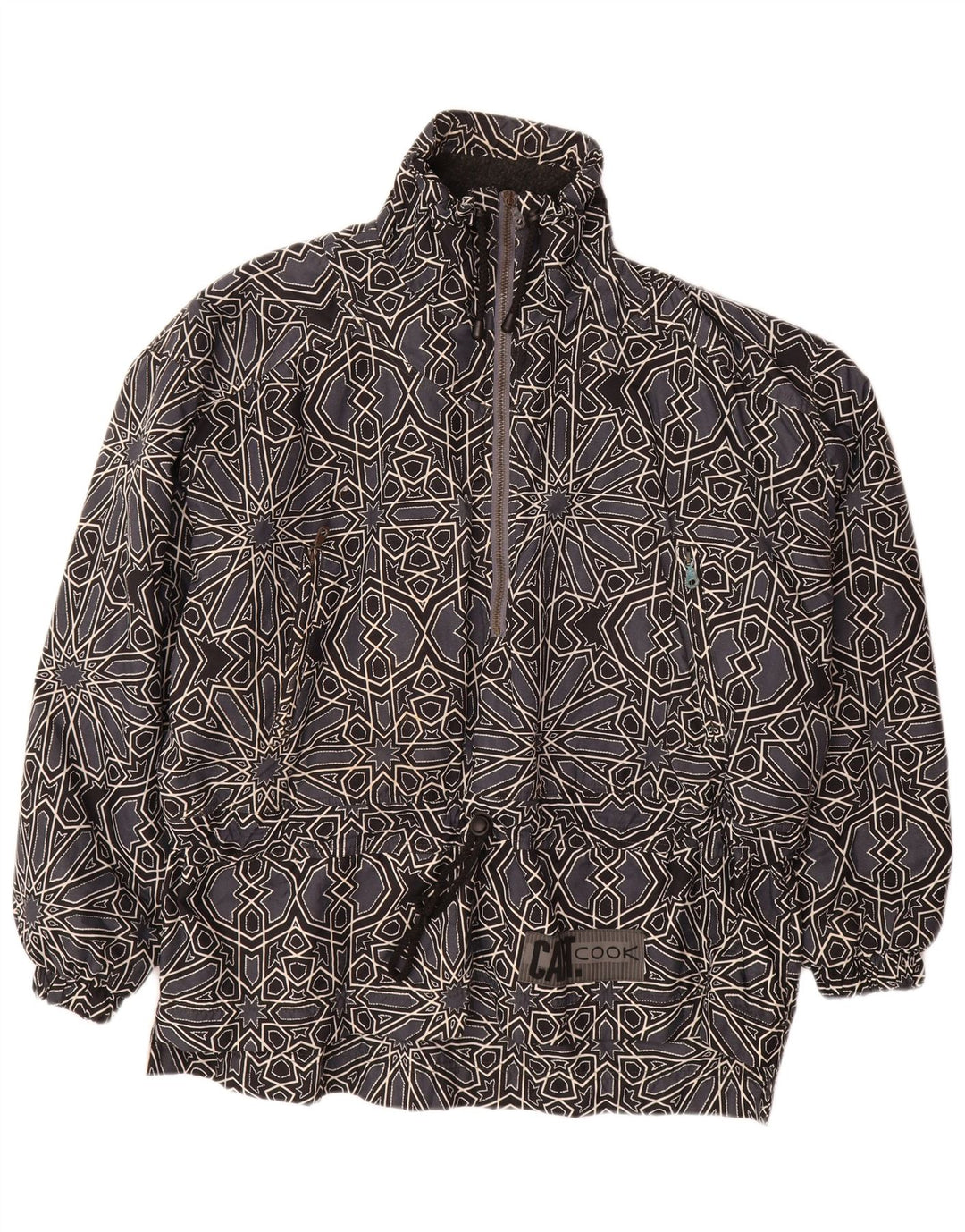 kpt. Męska kurtka Anorak COOK UK 42 XL, szara, geometryczna