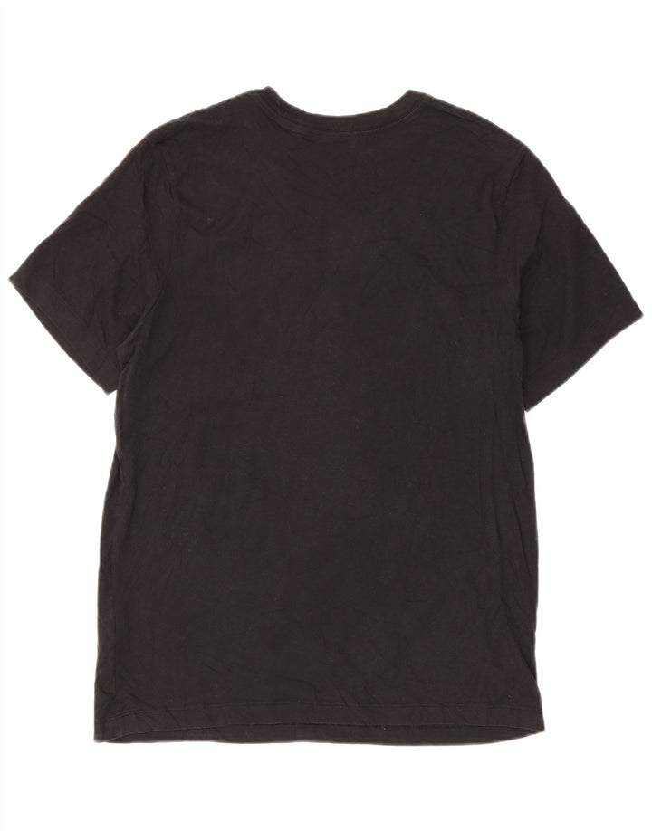 Męski T-shirt z grafiką Nike, średni czarny, bawełniany