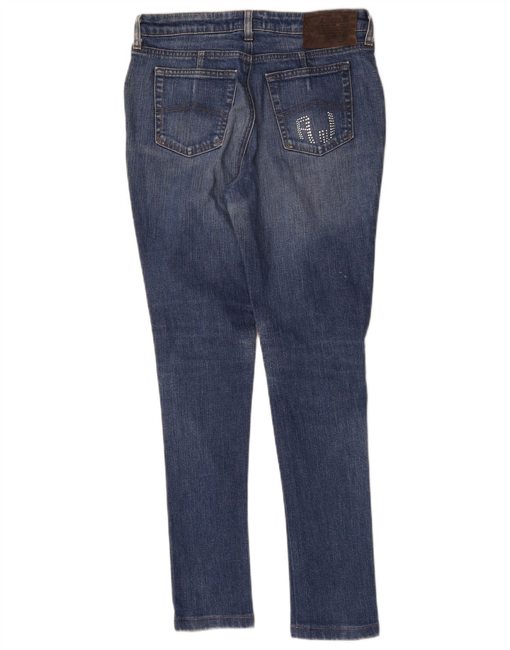 Damskie jeansy Skinny Armani W30 L29 Niebieskie bawełniane