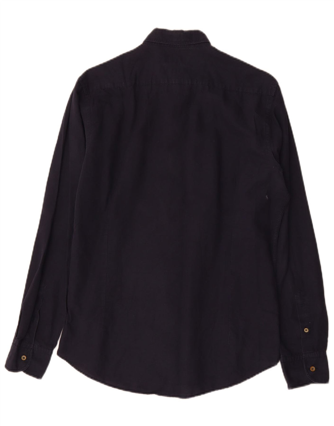 Koszula męska Massimo Dutti, średnia, granatowa, bawełniana