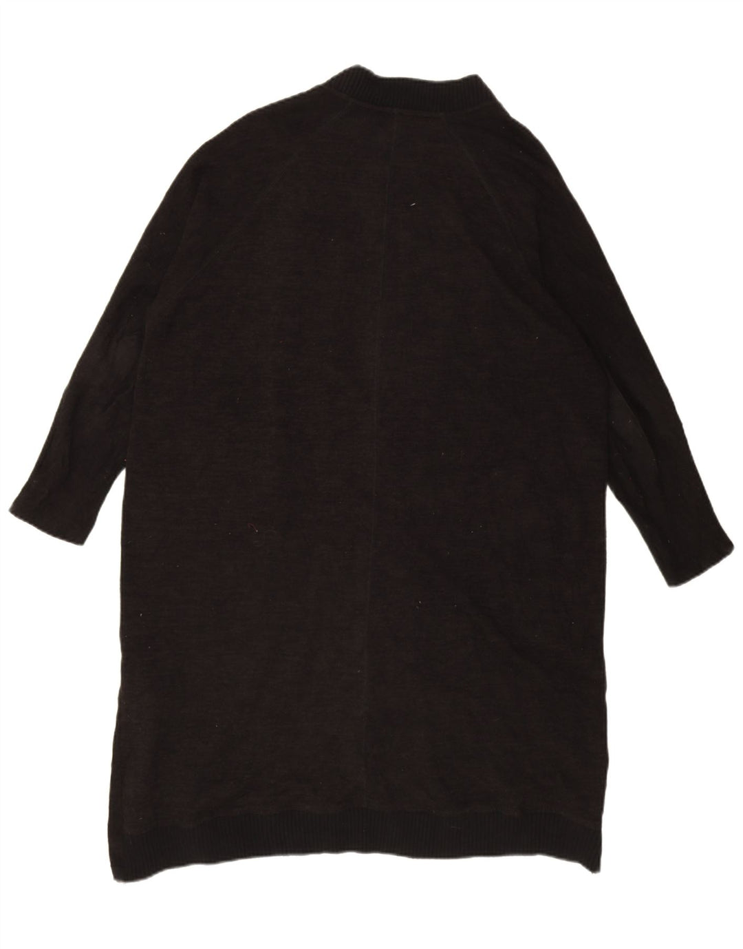 Damski sweter oversize o przedłużonym kroju Zara UK 16, duży, czarny poliester