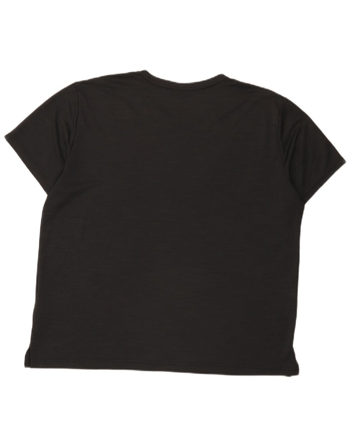 Męski T-shirt Nike Dri Fit Top XL, czarny, nakrapiany poliester