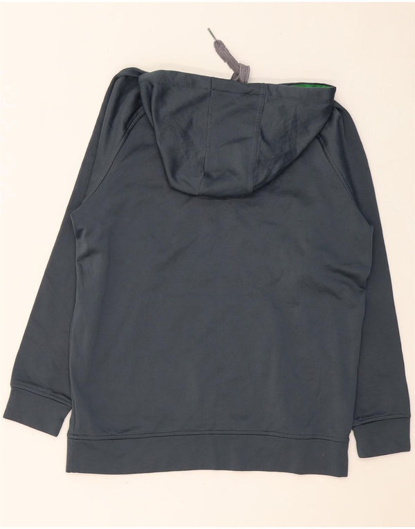 Męski sweter z kapturem ADIDAS z grafiką, duży, granatowy, poliester