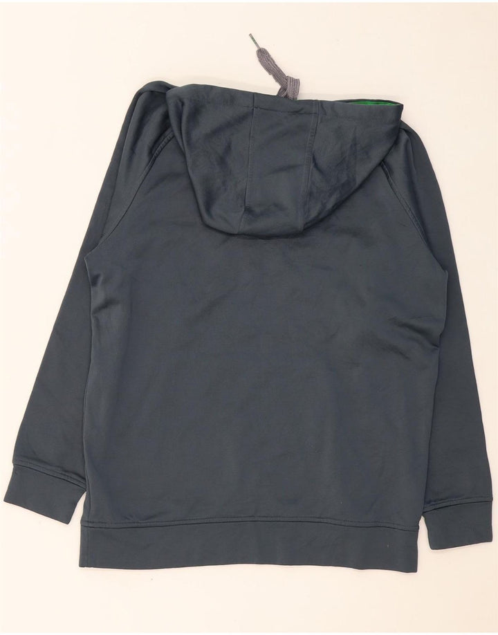 Męski sweter z kapturem ADIDAS z grafiką, duży, granatowy, poliester