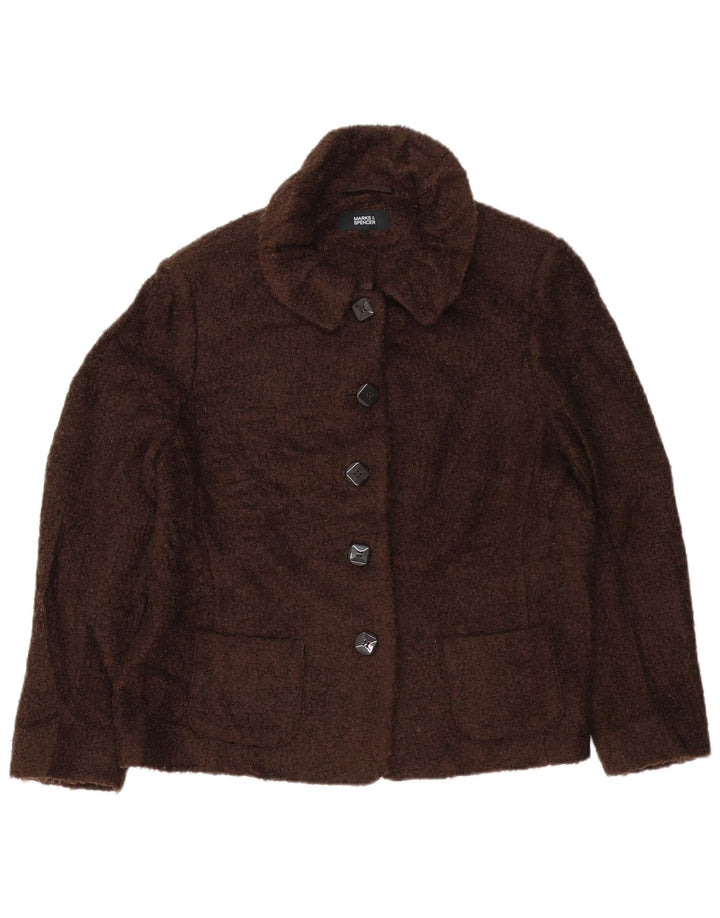 Marks & Spencer Damski sweter kardigan UK 18 XL Brązowy Akryl
