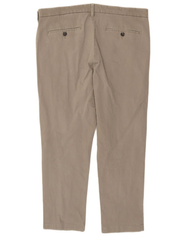 Marks & Spencer Męskie spodnie Chino Slim Fit W36 L26 Beżowa bawełna