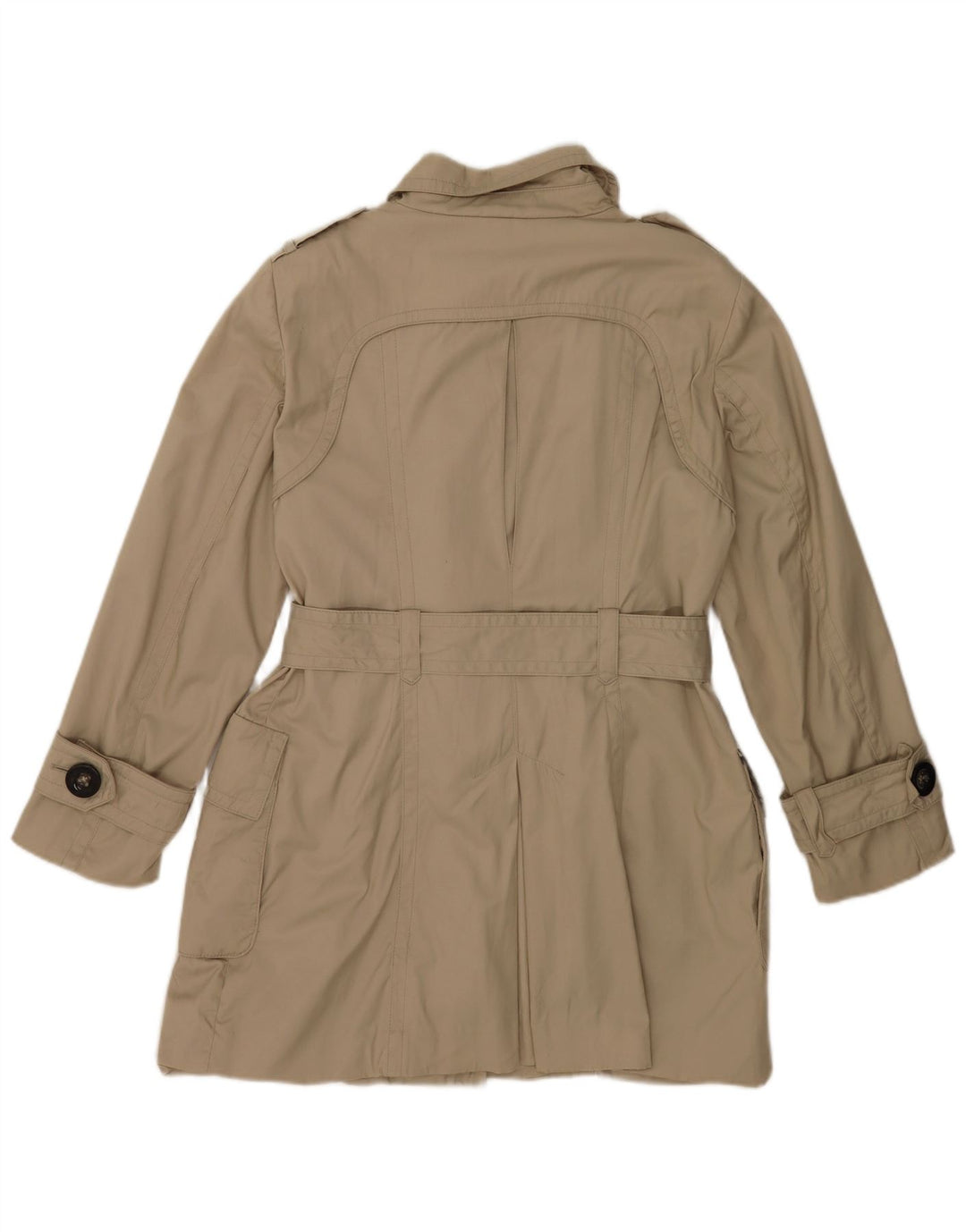 Damski trencz Zara UK 16, duży, beżowy nylon