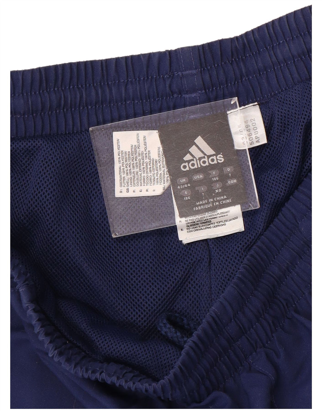 Męskie spodnie dresowe ADIDAS Graphic Joggers UK 42/44, duże, granatowe
