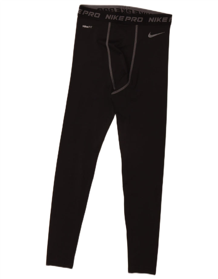 Męskie legginsy Nike Graphic UK 39/41, średni czarny poliester