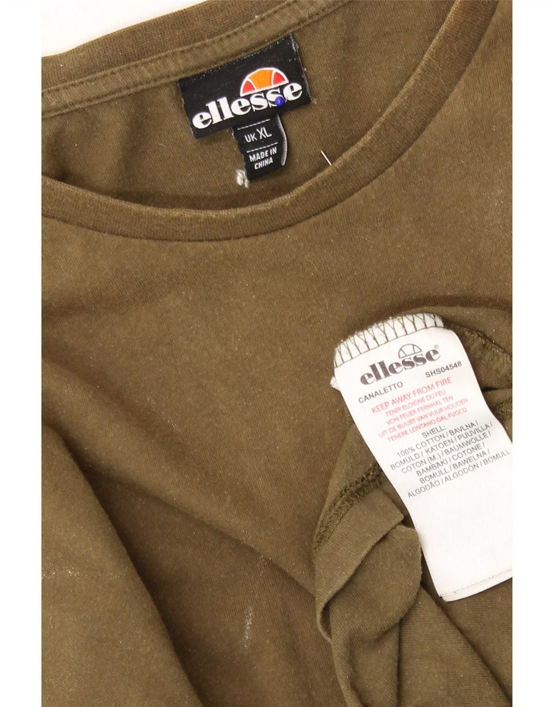 T-shirt męski Ellesse, bawełniany, XL, khaki
