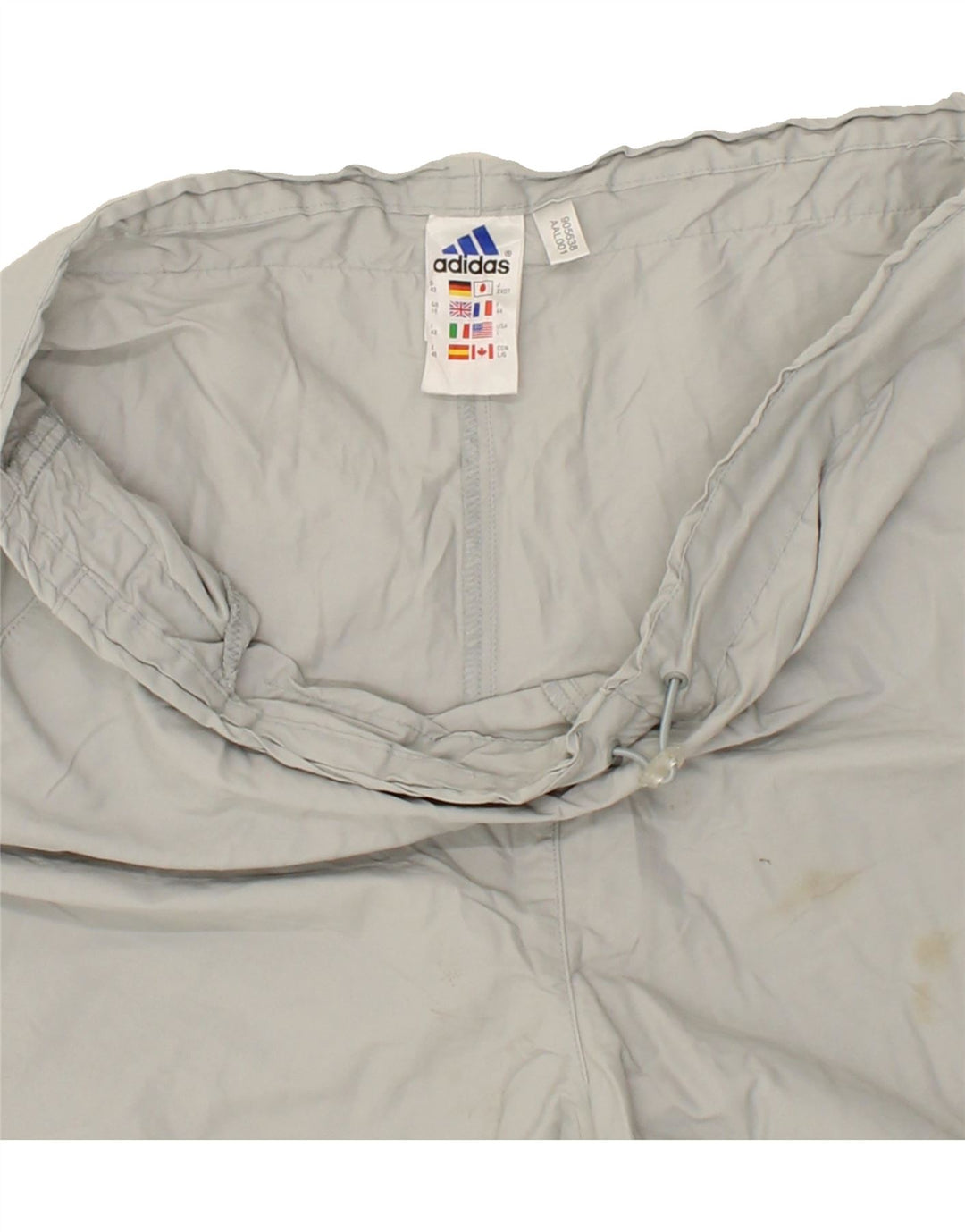 ADIDAS Womens Tracksuit Trousers UK 16 Large  Grey Polyester Vintage Adidas and Second-Hand Adidas from Messina Hembry 