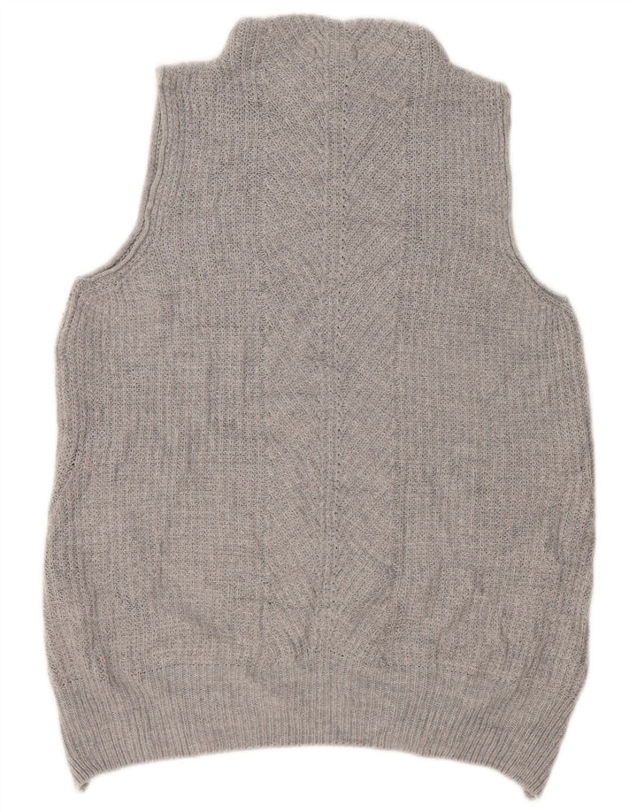 Topshop damski podkoszulek oversize z kamizelką UK 10, mały, szary, akrylowy