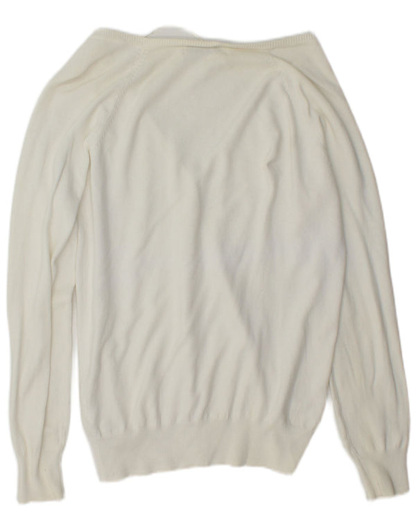 Zara Womens Cardigan Sweater UK 18 XL White Cotton