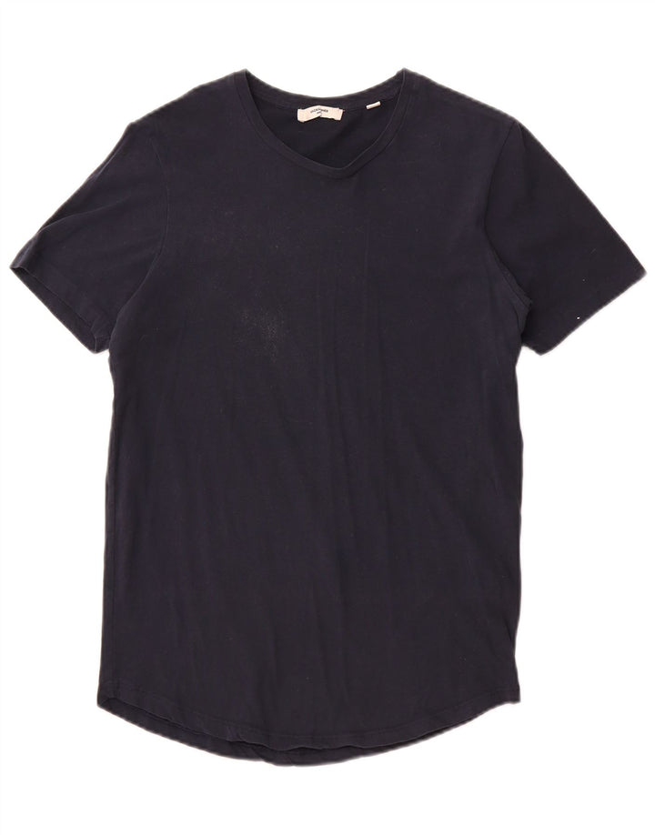T-shirt męski Jack & Jones, mały, granatowy, bawełniany