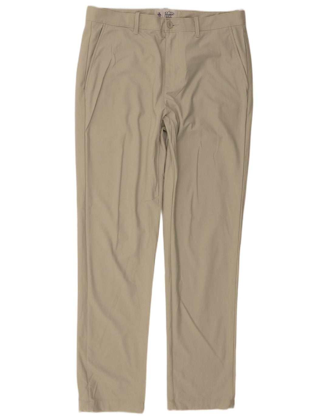 Męskie spodnie typu slim chino Penguin W34 L32 Zielony poliester