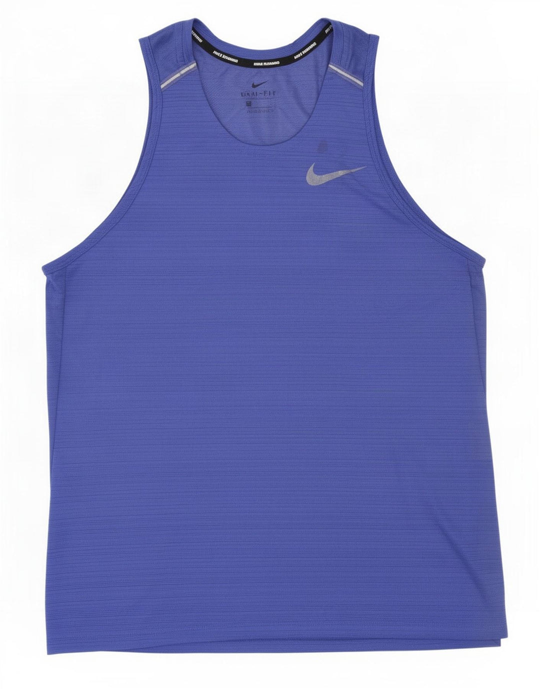 Męska kamizelka Nike Dri Fit, duża, niebieska, poliestrowa w prążki