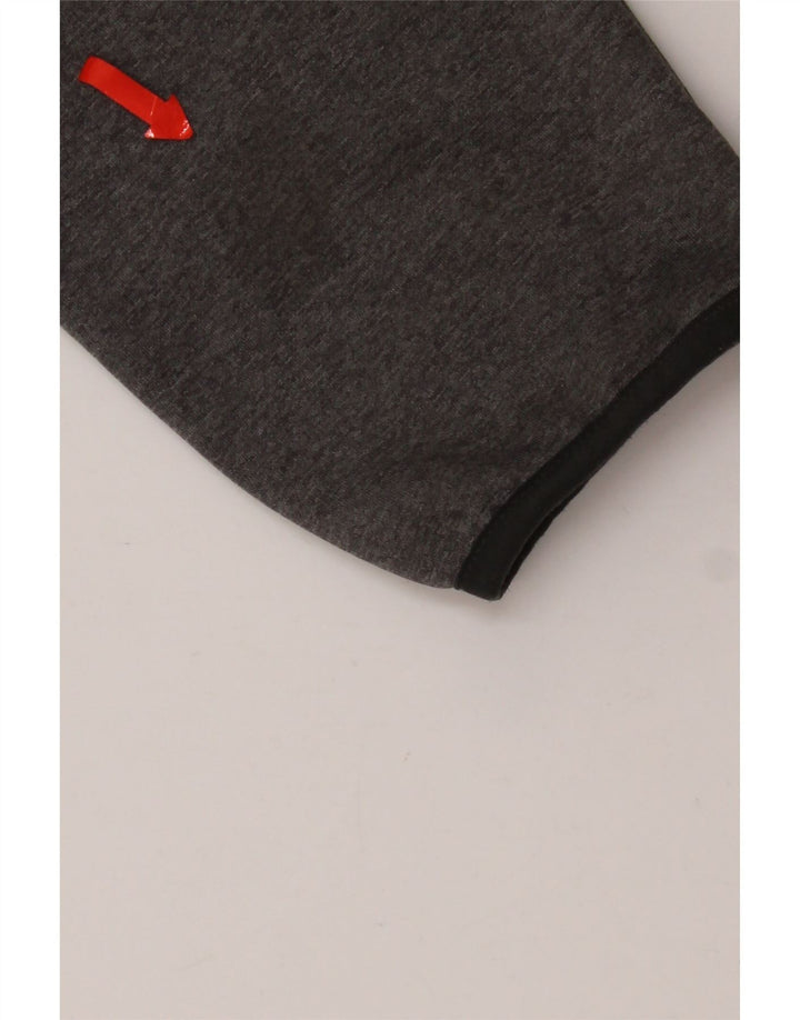 Męski sweter z kapturem i zamkiem błyskawicznym The North Face, duży, szary, poliestrowy