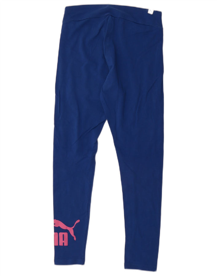 Damskie legginsy Puma Graphic UK 12 Średni Niebieski
