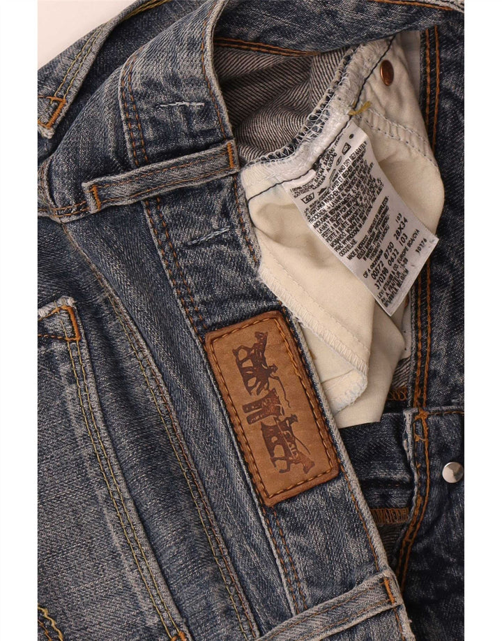 Damskie jeansy Levi's 572 Bootcut W28 L34 Niebieska bawełna