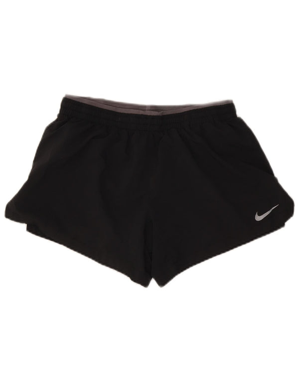 Damskie spodenki sportowe Nike Dri Fit UK 10, małe, szare, poliestrowe