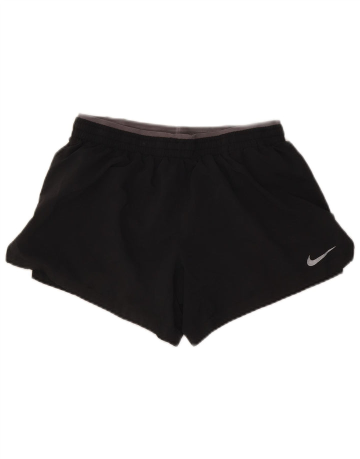 Damskie spodenki sportowe Nike Dri Fit UK 10, małe, szare, poliestrowe