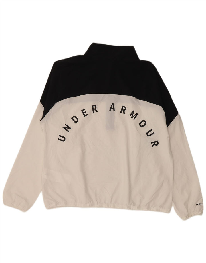 Damski top dresowy UNDER ARMOUR UK 16, duży, biały, z blokami kolorów