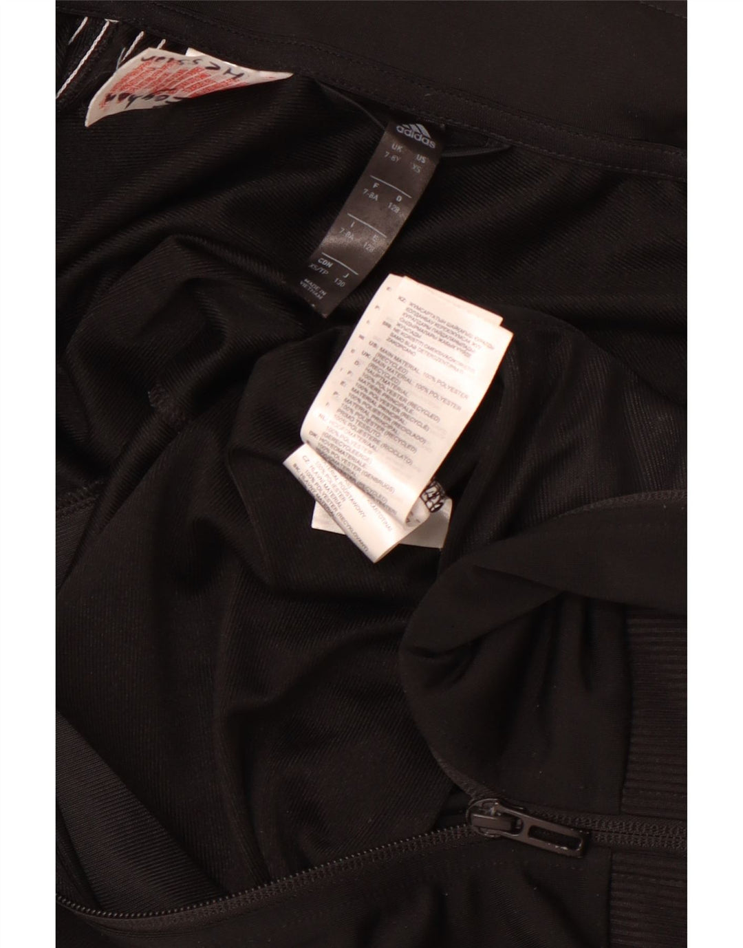 Chłopięca kurtka dresowa ADIDAS Aeroready 7-8 lat, czarna, poliester