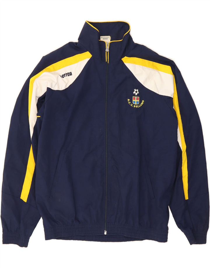 ERREA Mens Tracksuit Top Jacket XL Navy Blue Colourblock Polyester Vintage Errea and Second-Hand Errea from Messina Hembry 