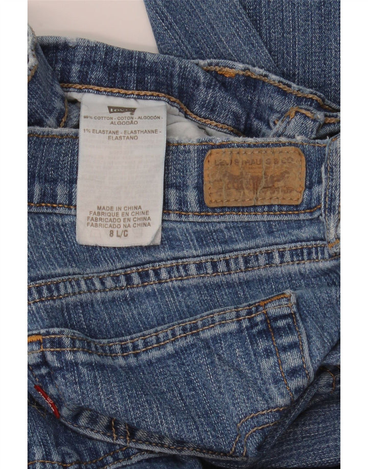Damskie jeansy Levi's 515 Bootcut US 8 Medium W30 L34 Niebieska bawełna