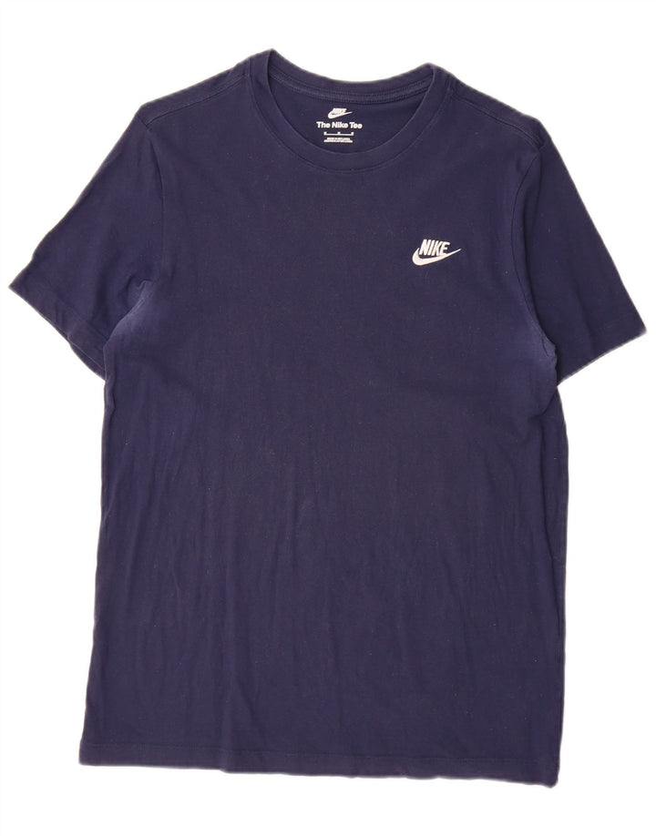 T-shirt męski Nike, średni, granatowy, bawełniany
