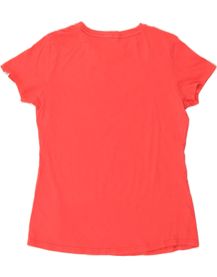 PUMA Womens Graphic T-Shirt Top UK 14 Medium Red Cotton Vintage Puma and Second-Hand Puma from Messina Hembry 