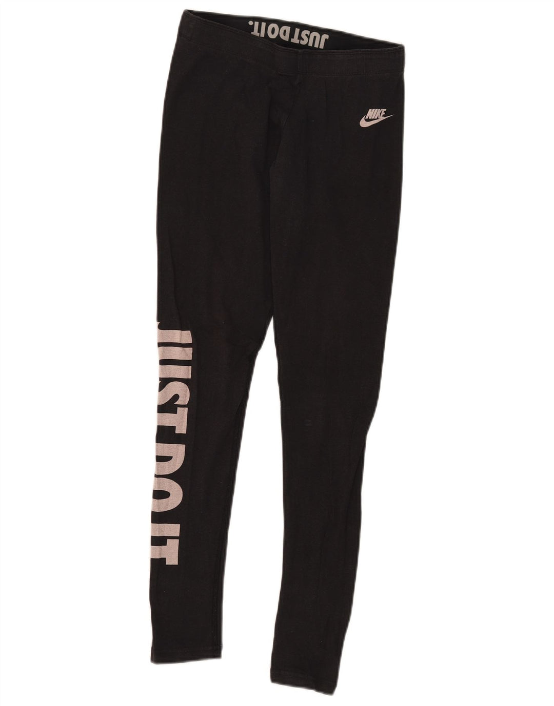 Damskie legginsy Nike Graphic UK 10, małe, czarne, bawełniane