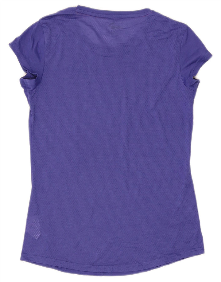 T-shirt damski Puma Top UK 10, mały, fioletowy poliester