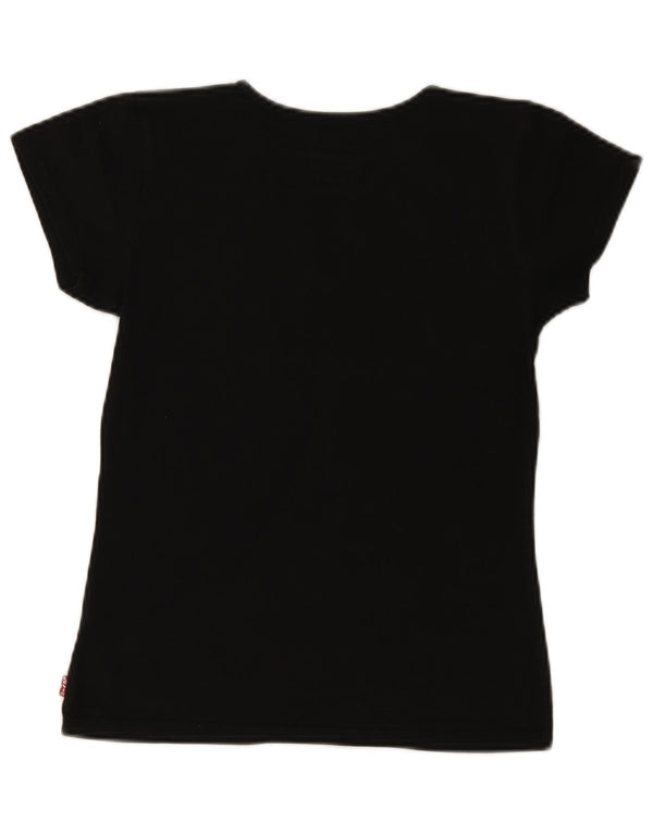 Dziewczęcy T-shirt z grafiką Levi's Top 15-16 lat, czarna bawełna
