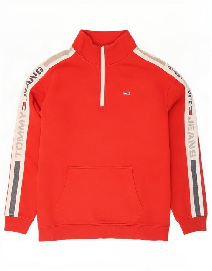 Męska bluza z grafiką Tommy Hilfiger w kolorze średniej czerwieni