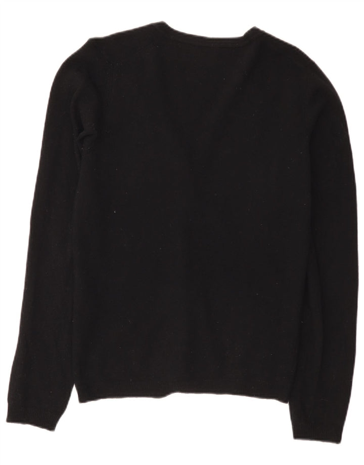 Damski sweter rozpinany Benetton UK 10 Small Black Wełna
