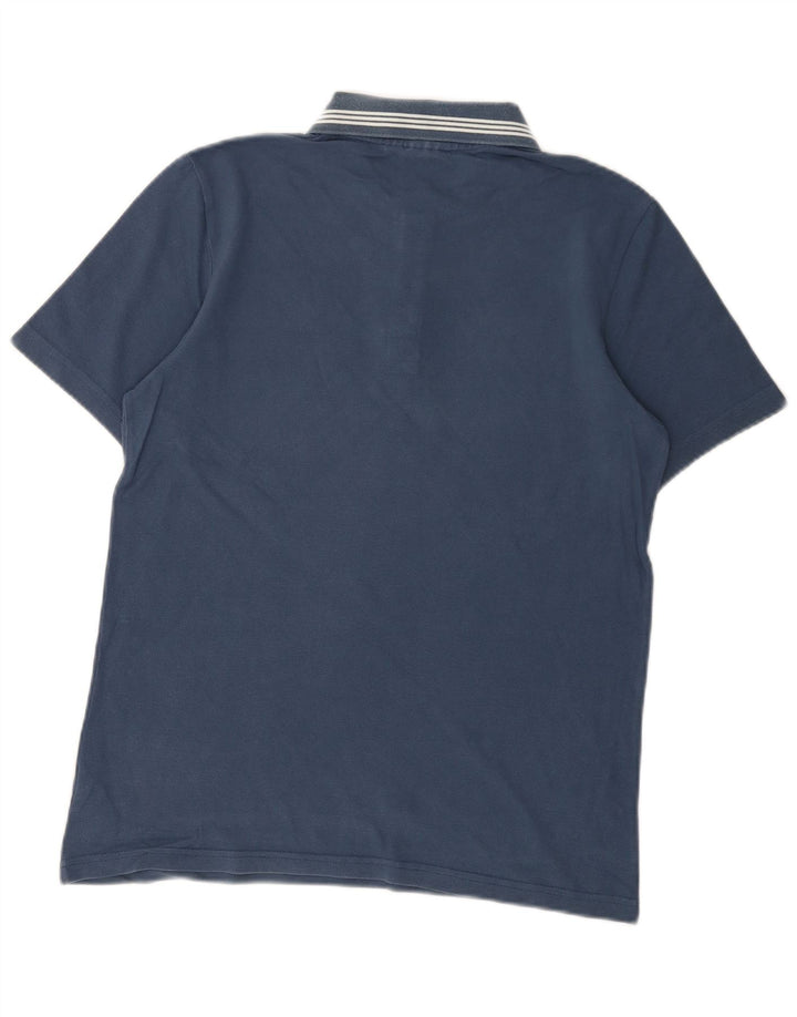 Męska koszulka polo Adidas, mała, granatowa, bawełniana