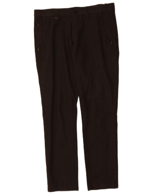 Męskie spodnie chino Zara EU 38 Small W30 L29 Czarna bawełna